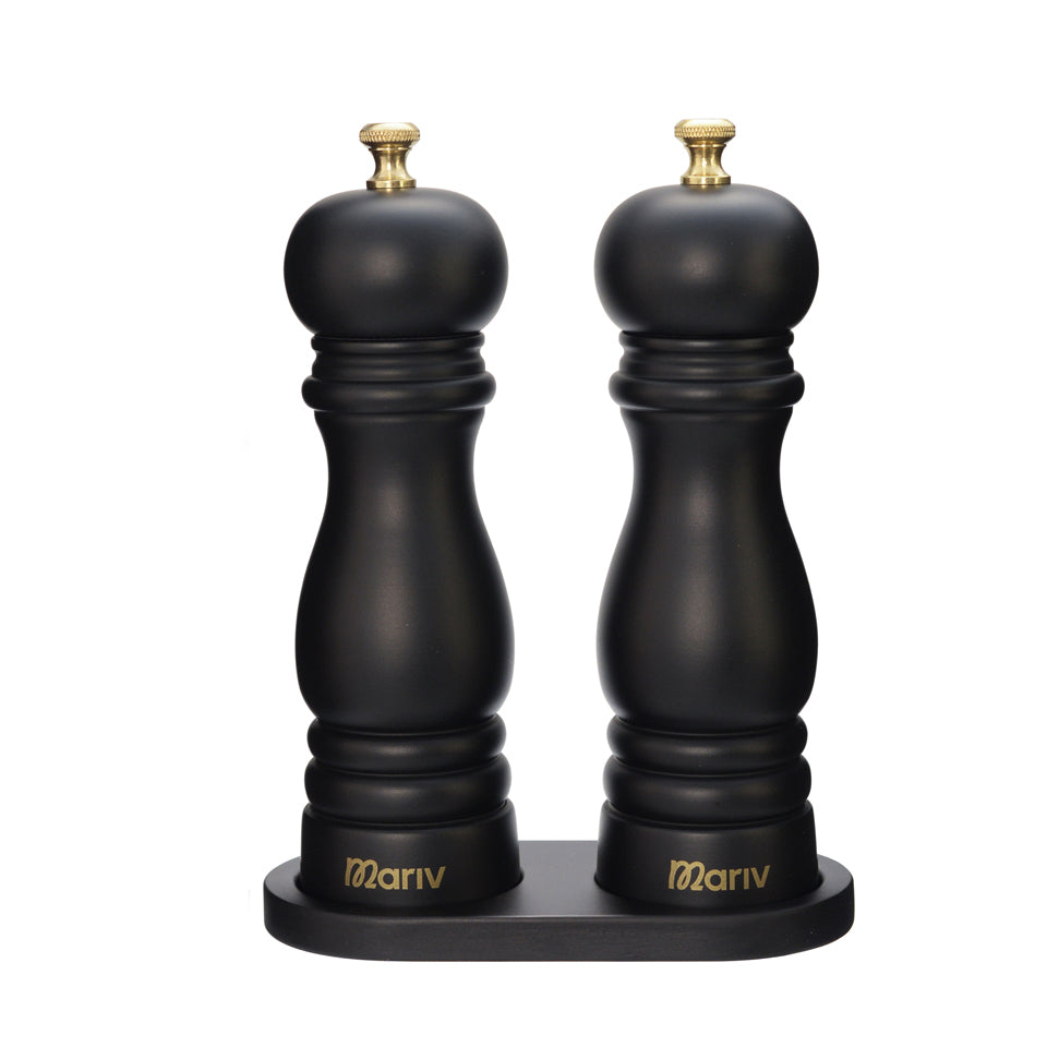 Mervano peper- en zoutmolenset - Luxe eikenhouten design - Mariv