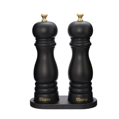 Mervano peper- en zoutmolenset - Luxe eikenhouten design - Mariv